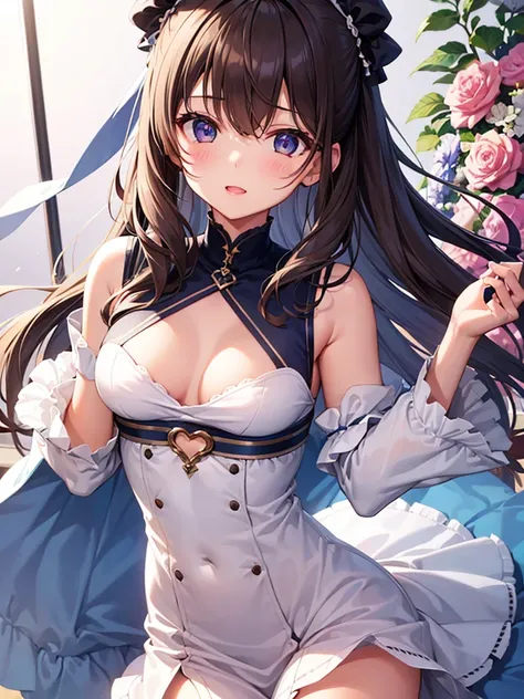 1girl,  small breasts,
face close-up,raise your hand,I can see the side,Hi-Res、masterwork、Chizuru Ichinose、Brown hair、i&#39;m、Female one、outside of house、Detailed background、A detailed eye、（（brown-eyed））,Beautiful and perfect legs, Clean and perfect hands,