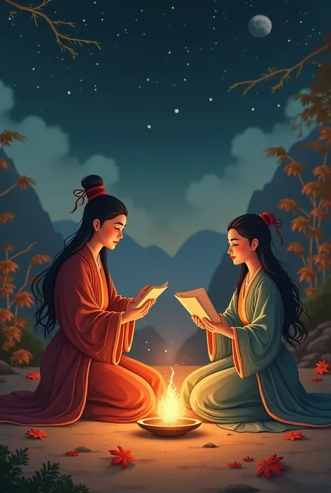 theme： and the “combination of fiction and reality” in the poem ，warmth、 Quiet and philosophical 。

 add weather symbols ：

使用warmth的金色、 The poetic cultural atmosphere of the Tang Dynasty landscape ， give a sense of ancient poetry 、Elegant atmosphere。
 Sli...