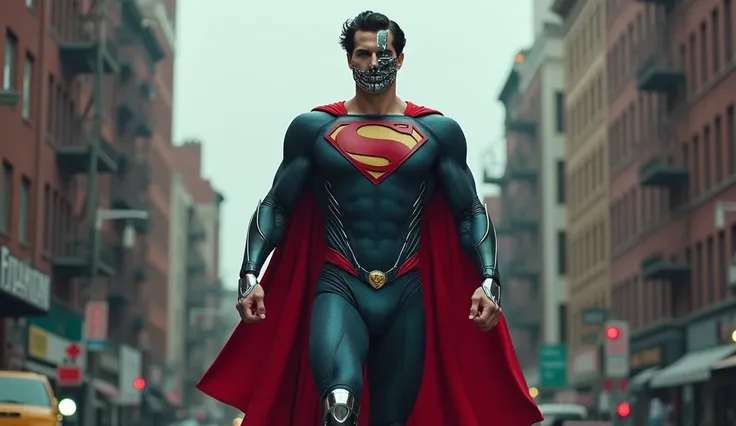  character :  Cyborg Superman ;  antagonistic character of the  " Realm of Supermans "
Hairstyle:  Black Wavy Hair
Body :  Human and Robotic
Height : 1.  89 meters
Clothes : Superman costume with Terminator or Cyberpunk-like Robotic Upgrades 
accessories: ...