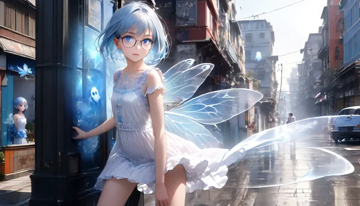 ( top quality,8K quality),( super high resolution ,photo realistic:1.8),(super detailed,incredibly, Detailed Background ),( RAW photos :1.2), (Super realistic:1.8),(master peace1.21), ((( a fairy girl ))),(((Detailed Eyes))),(((Glasses,Glasses,Glasses))),(...