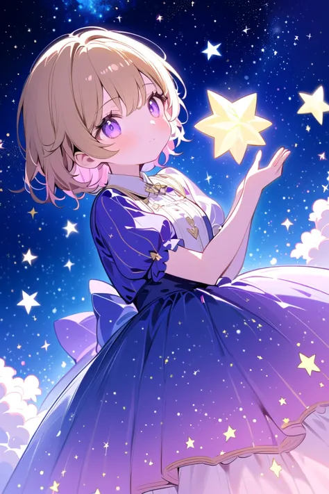 3. The Little Star’s Dream

High up in the night sky, there was a little star named Twinkle. Twinkle wasn’t the brightest star, but she had a big dream. She wanted to shine as brightly as the moon and the other stars. Every night, she would try her hardest...