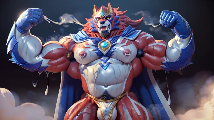 solo,very fat anthro zamazenta like a superhero,
very fat beast like a Japanese sumo wrestler,
chest up,screaming,

realcumAI,XenTAI-pos,cuminmouth, badyiffymix41,negative_hand,NegfeetV2,

great physique,Strong arms,manly, bodybuilder,(shine body:1.5),(Exc...