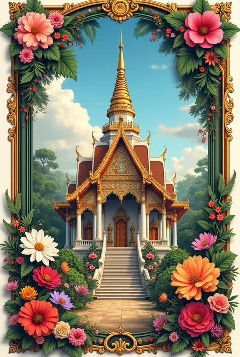  flowers help design stamps of Nakhon Pathom Province
Lets have a pagoda,ดอกไม้ประกอบ