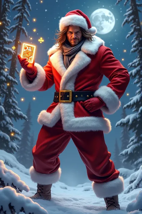 Gambit in Santa Claus clothes