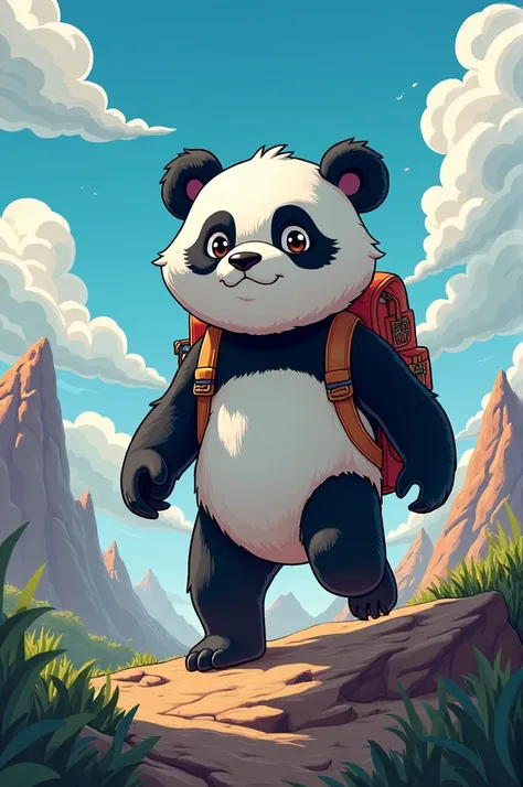 Scream Um Panda Adventureiro by Mochila Anime 
