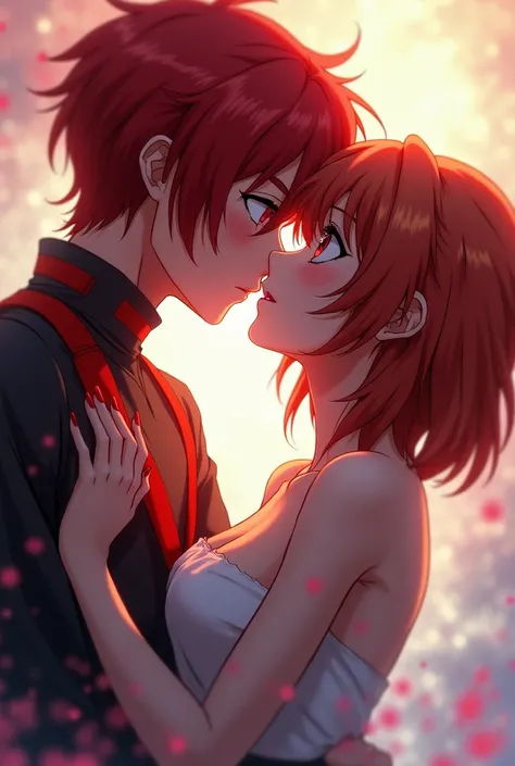 I want you to draw Asuka Langley Soryu making out with Kaworu Nagisa but Kaworu Nagisa from Evangelion 