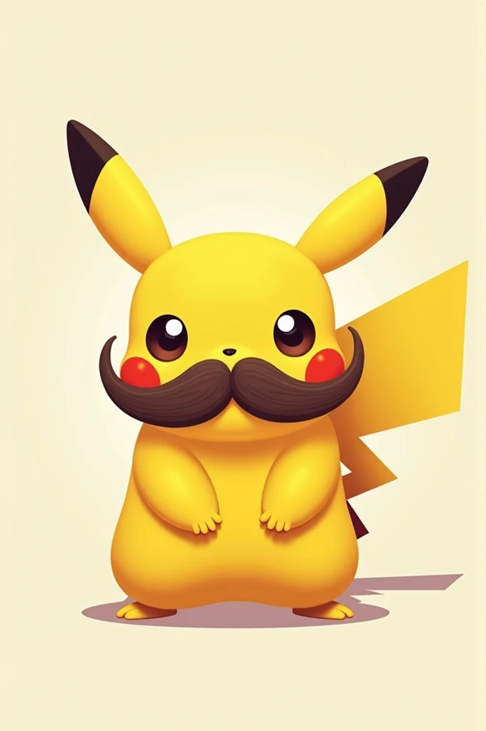 Pikachu com bigode