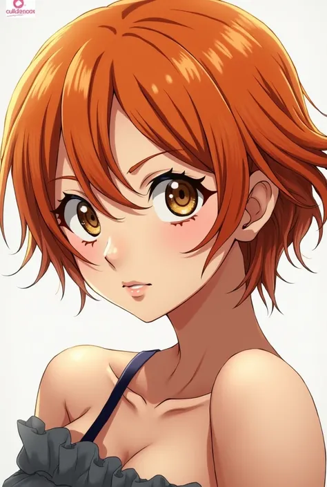 Nami from one piece short hair and beatiful and crop