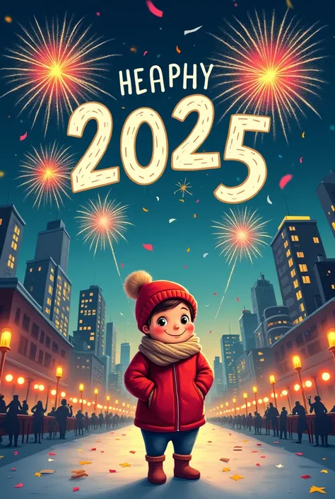 Happy new year 2025 wish card