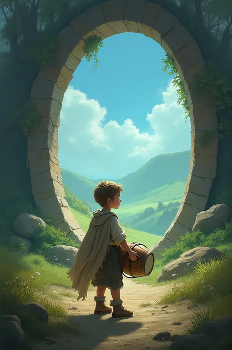  In front of the portal the little shepherd boy will play
With his old drum.