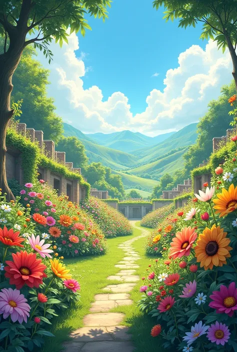 A place full of flowers