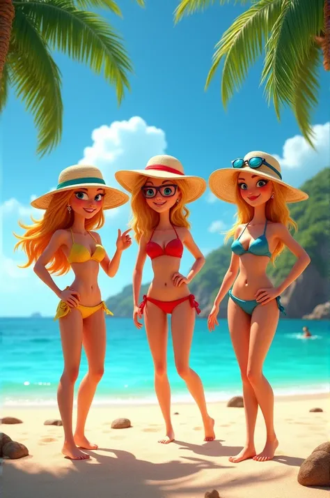 Despicable Me 3 Beach girls
