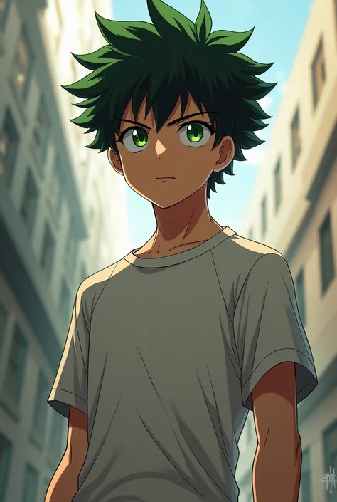 Izuku young and a bit muscular 