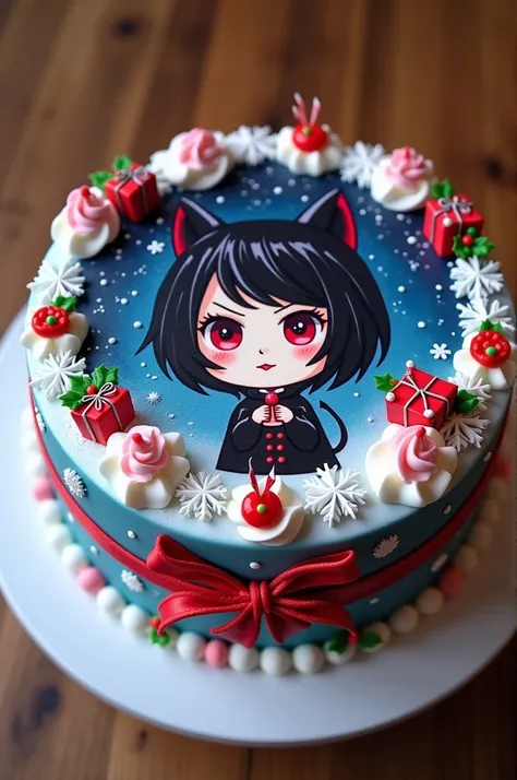 I want a Christmas kuromi cake 