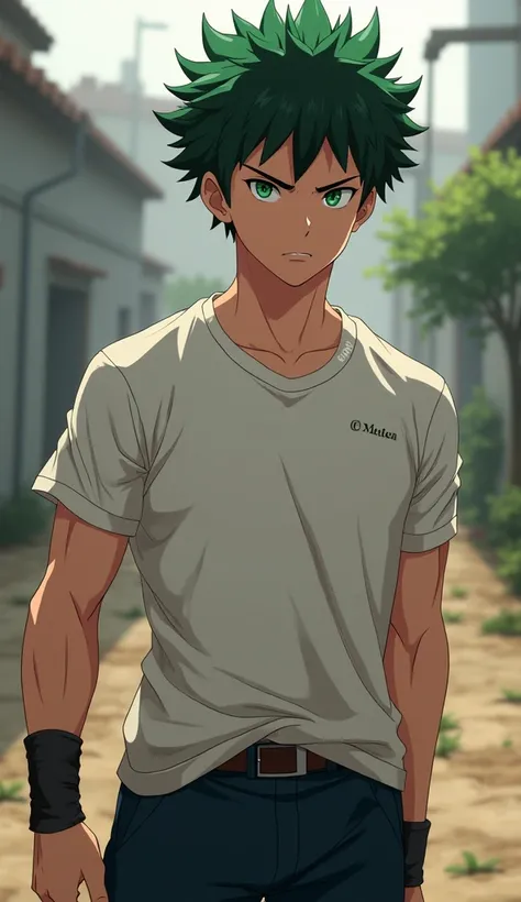 Izuku young and a bit muscular 