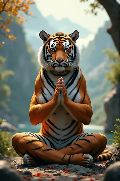 Praying tiger