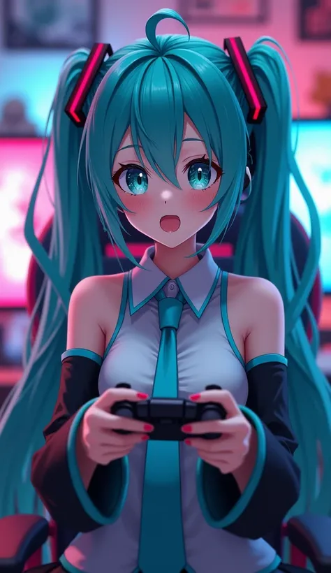 cinematic lighting, cinematic angle, soft light, color detail, backlighting, Depth of field, long exposure, light steps, intricate colors, vibrant colors, , , , , (((aqua hair, ahoge, aqua nails, aqua eyes, twintails, hatsune miku, hatsune miku, detached b...