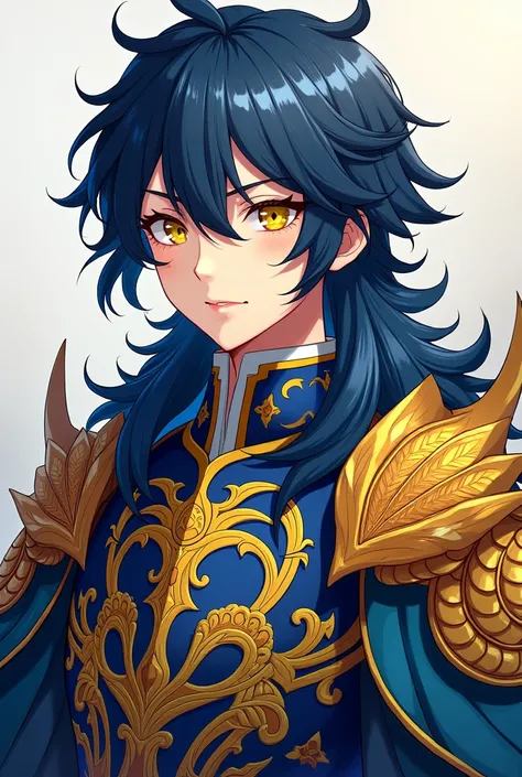 Tomioka, one of the knights from the Dragon Kings Realm, Tomioka has dark blue hair, his eyes are yellow and his clothes are like Phoenix dragons.