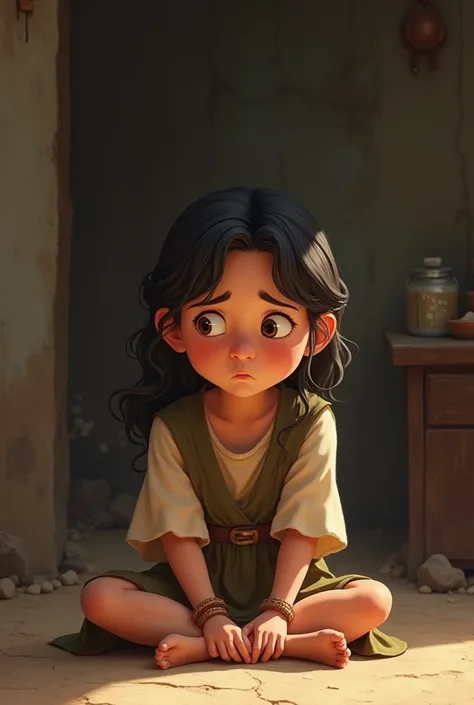 A sad philistine woman Disney Pixar cartoon 