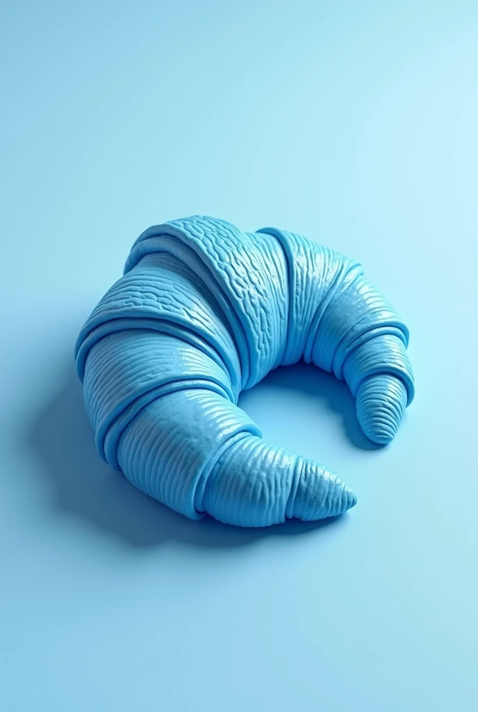  A blue croissant