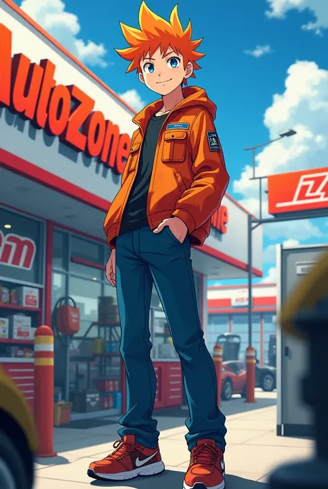 Autozone as a anime guy