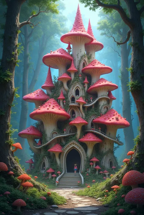 A palace of mushrooms