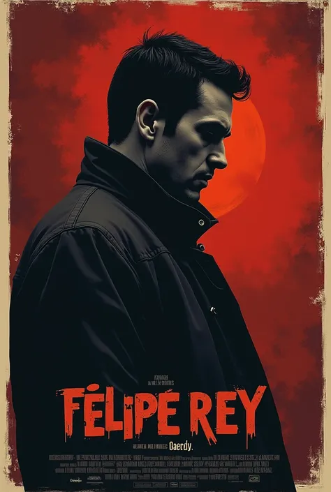 a shortfilms called FELIPE REY has been robbed, and I want to make a funny pic about that, injustice and darkness, make it a cinema poster that is been replaced unfairly, no faces, only the concept of been robbed