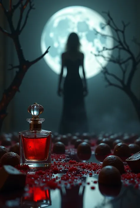 Perfume,  blood , moon ,chocolates, mystery