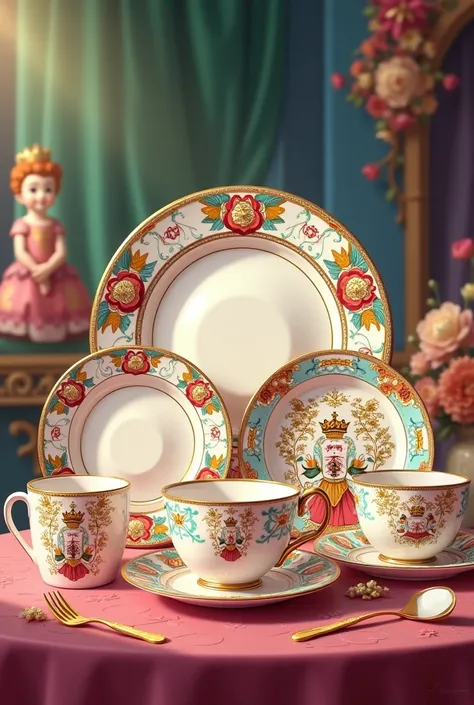 Cartoon royal Albert dinnerware with 

