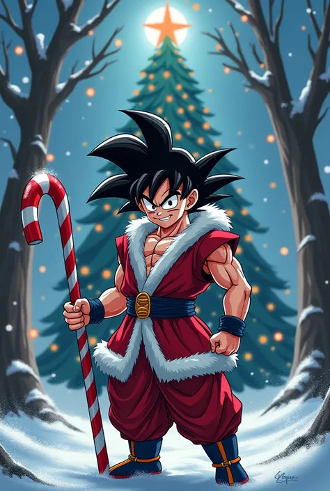 Christmas Goku Black