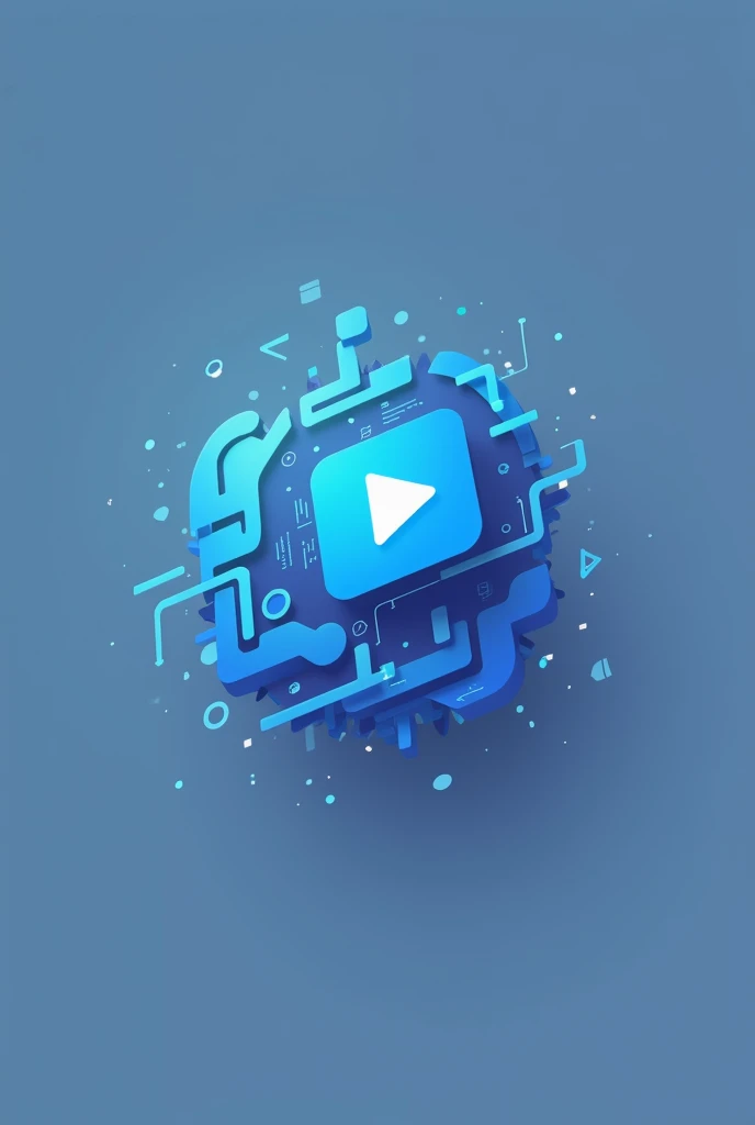 create a logo for creating videos in AI