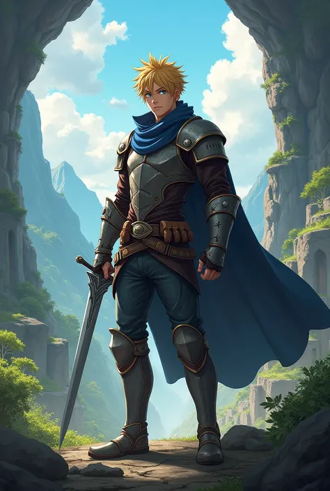 Jaune Arc from RWBY reimagined as an adventuring swordsman 