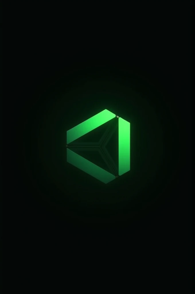 Create ad logo ,  the black background and the green logo