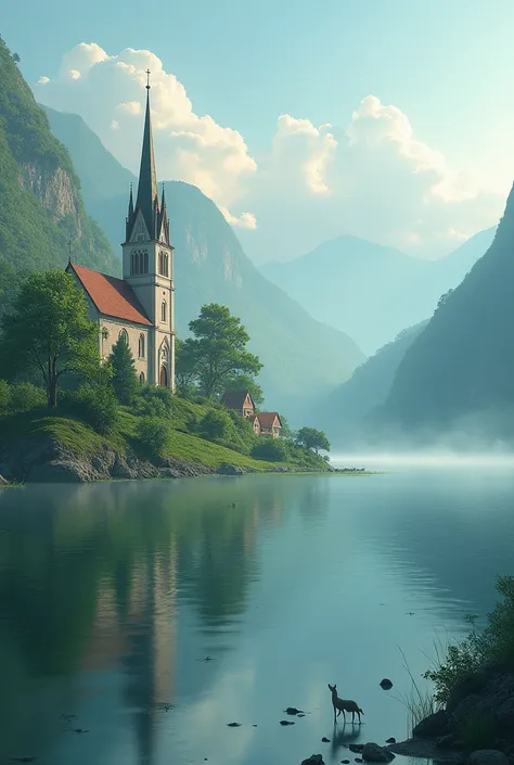 church，lake