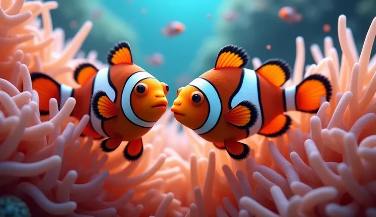 Clownfish: These brightly colored fish live in sea anemones.