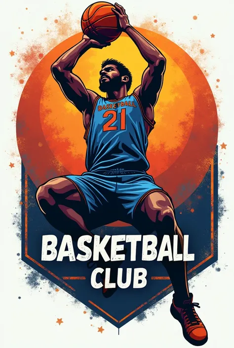 Basketball logo including the words Indian basketball club