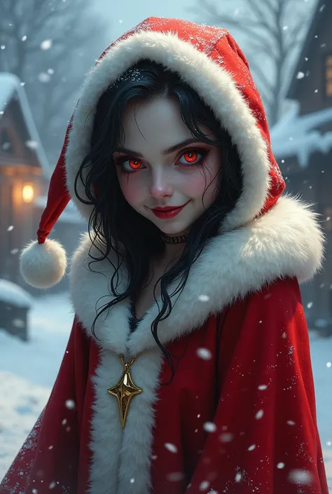 X-Men Vampire cartoon dressed as Mother Claus