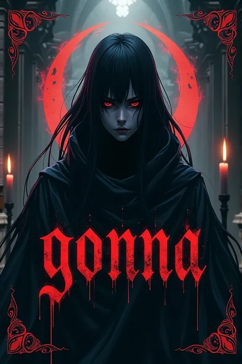 a post with the word GONNA in gothic anime
