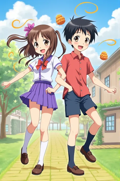 Make me Momo Ayase and Okarun
