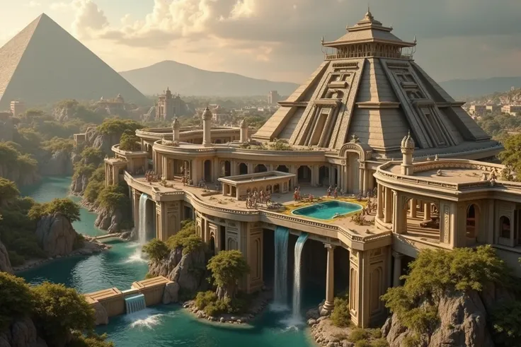  fictitious Náyara City ,  of water teachers  ( Avatar The Legend of Aang )  Seri culture of Mexico .
 Beautiful city and architecture, with pyramids .
celestial.