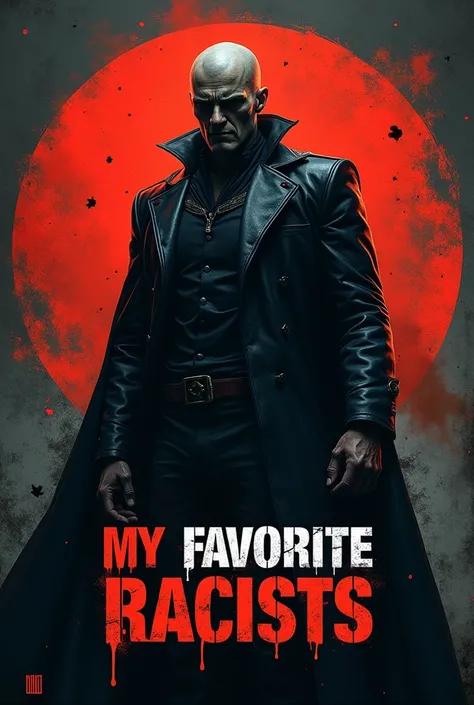  Create an image based on the cover of my favorite villain and change its text for the phrase,My favorite racists 