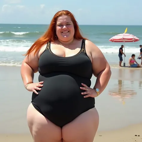 Extreme Ssbbw Argentina, 40 years old, 590 kilos in weight 1 . 60 in height , her double chin is huge and flabby ,  straight and long red-haired hair with a stripe in the middle ,  very white skin without makeup ,  the excess weight is evident on her face ...