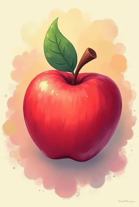 Create a my little pony cutie mark that has an apple on it