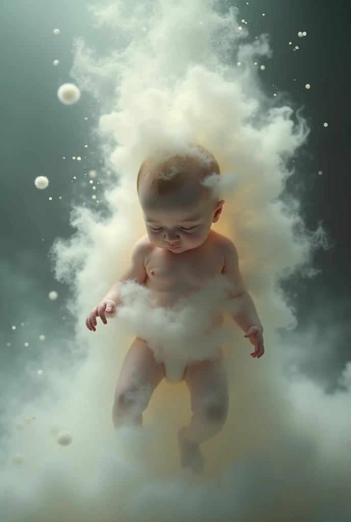 Baby turning to dust