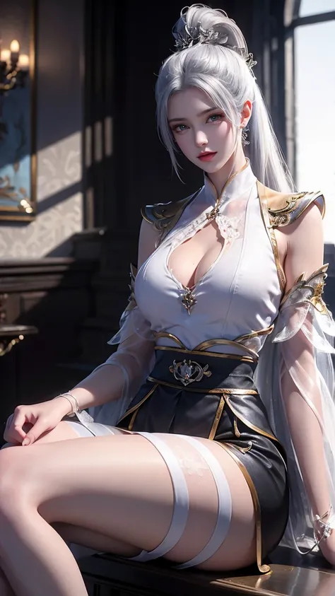 A white hair、Close-up of Miss wearing white mask,  Beautiful Figure Painting , Gu Weiss,   Gurwitz Style Artwork  , White-haired god, author：Yang Jie,  Epic Beautiful Figure Art ,   Extremely fine CG8K wallpaper  , author：Fan Qi, by Wuzhun Shifan,  Pixiv A...