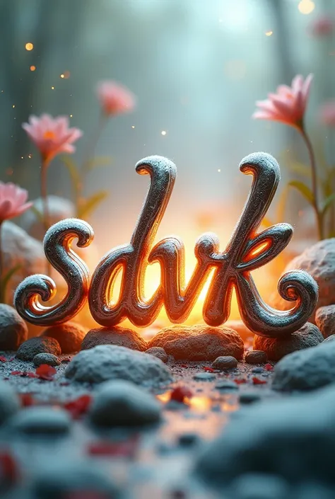 Sdvk in cursive 