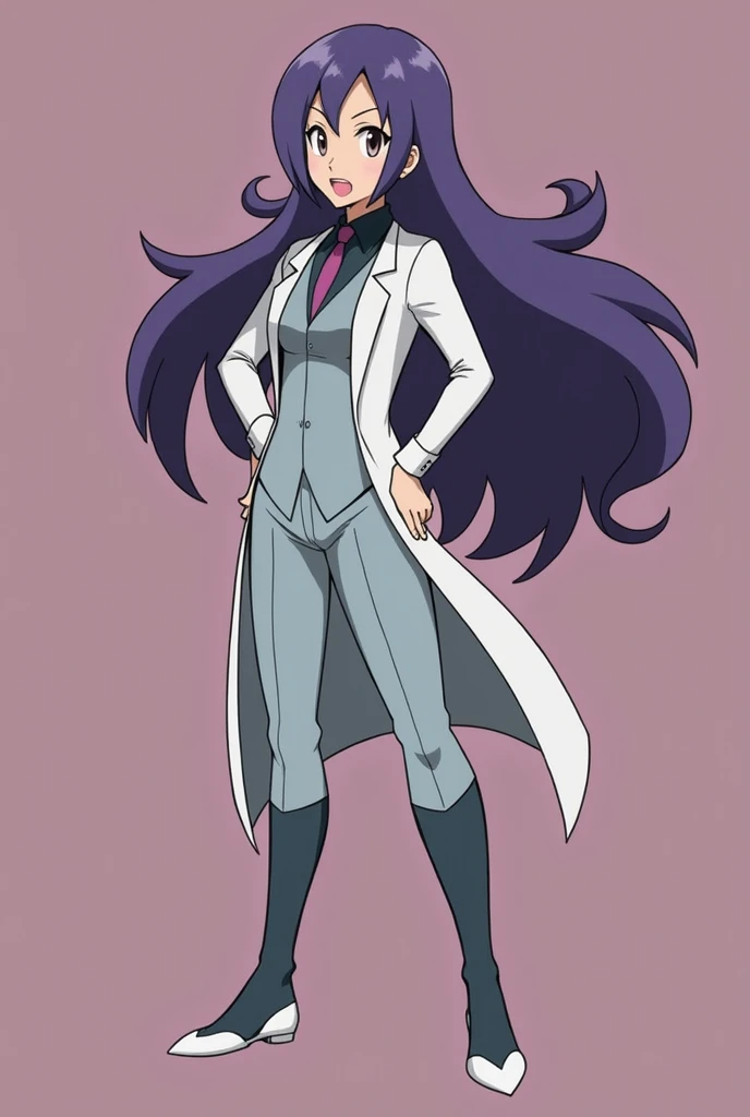 Professor Wicke from Pokemon completely nude
