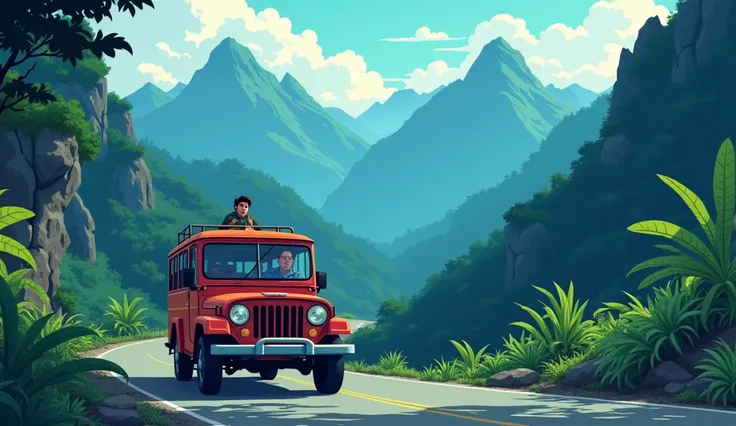 The jeepney rumbles along the winding road, and the driver, eyes fixed ahead, suddenly speaks, his voice low and chilling. "Maraming hindi bumabalik mula sa bundok na yan. Siguraduhin mong alam mo ang ginagawa mo." Joel, trying to brush off the tension, la...