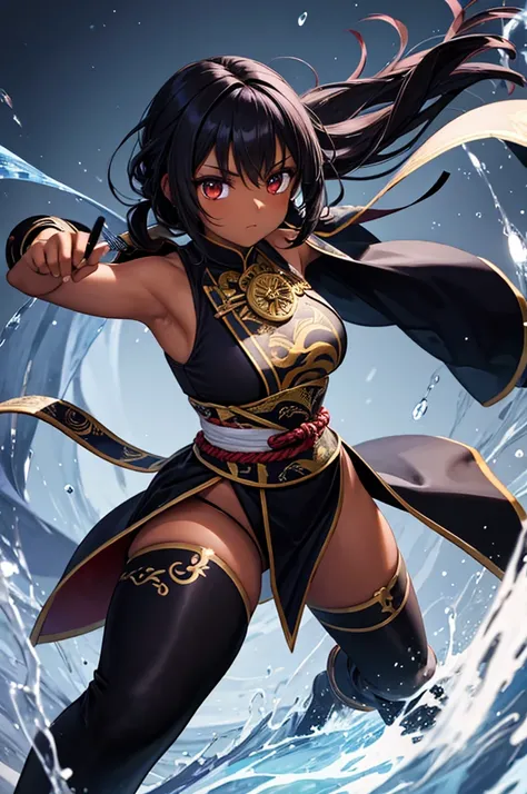 dark skin female fantasy martial artist