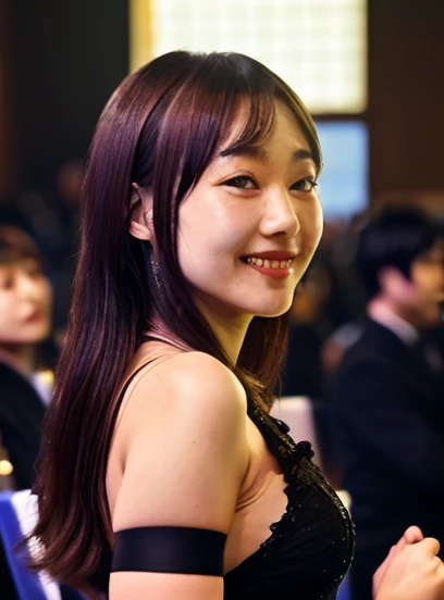 Band ,( girls), long hair, short hair, skirt (sheer )(mini)  looking at the audience, , ,  bb，smile mim,  garter belt, exquxite , beautyful, face , textured skin , japanese korean beuty, ass, High  definition , High quality 